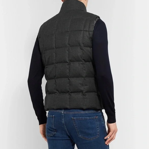Canali - Quilted Super 120s Wool Down Gilet
